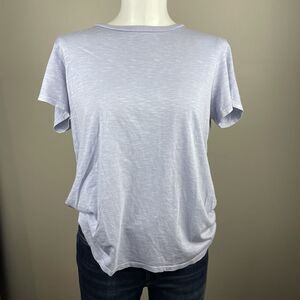 Marine Layer Top Womens Size Medium  Blue Crewneck T Shirt Cotton Modal